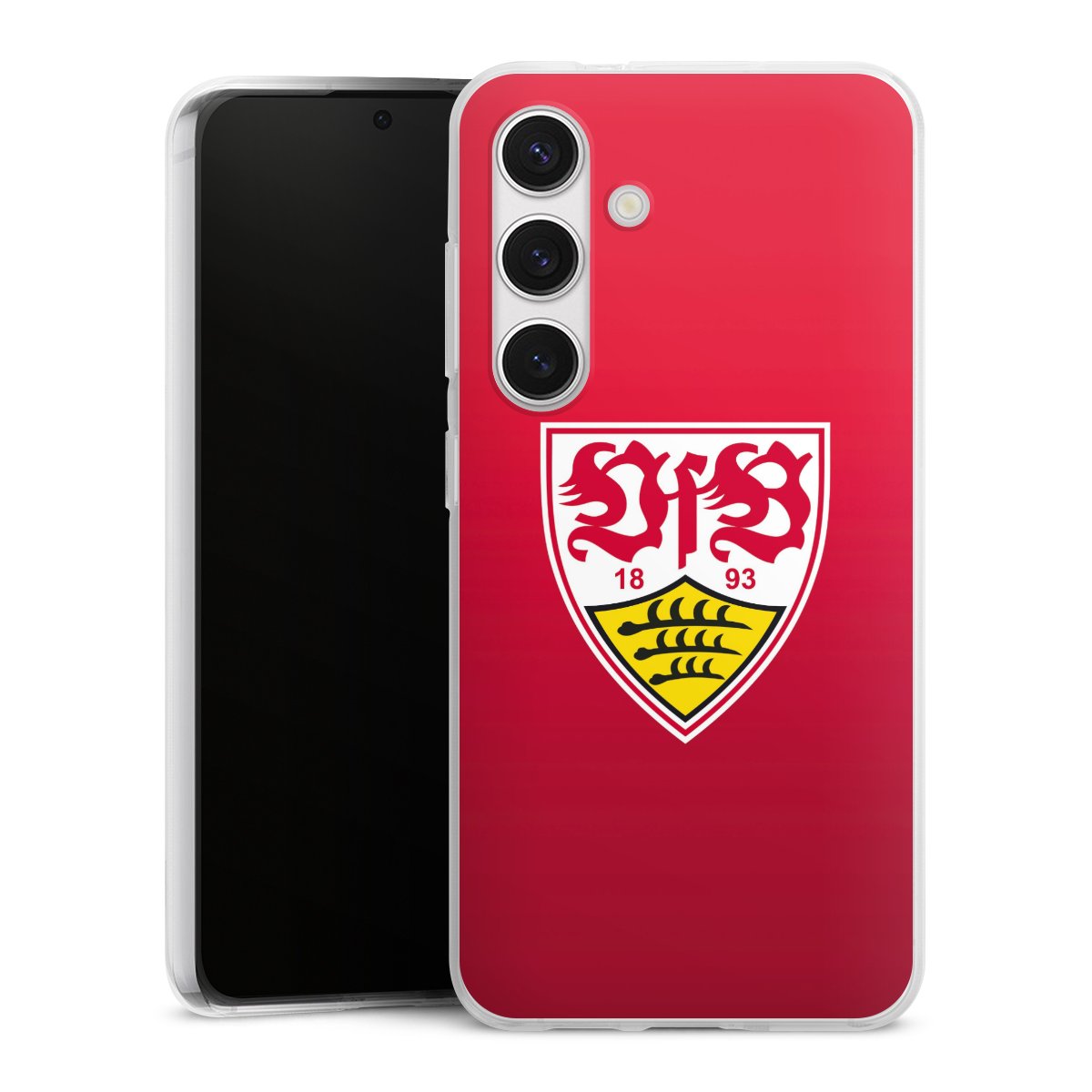 Galaxy S24 Handy Silikon Hülle Case transparent Handyhülle Official Licensed Product Vfb Stuttgart Silikon Case