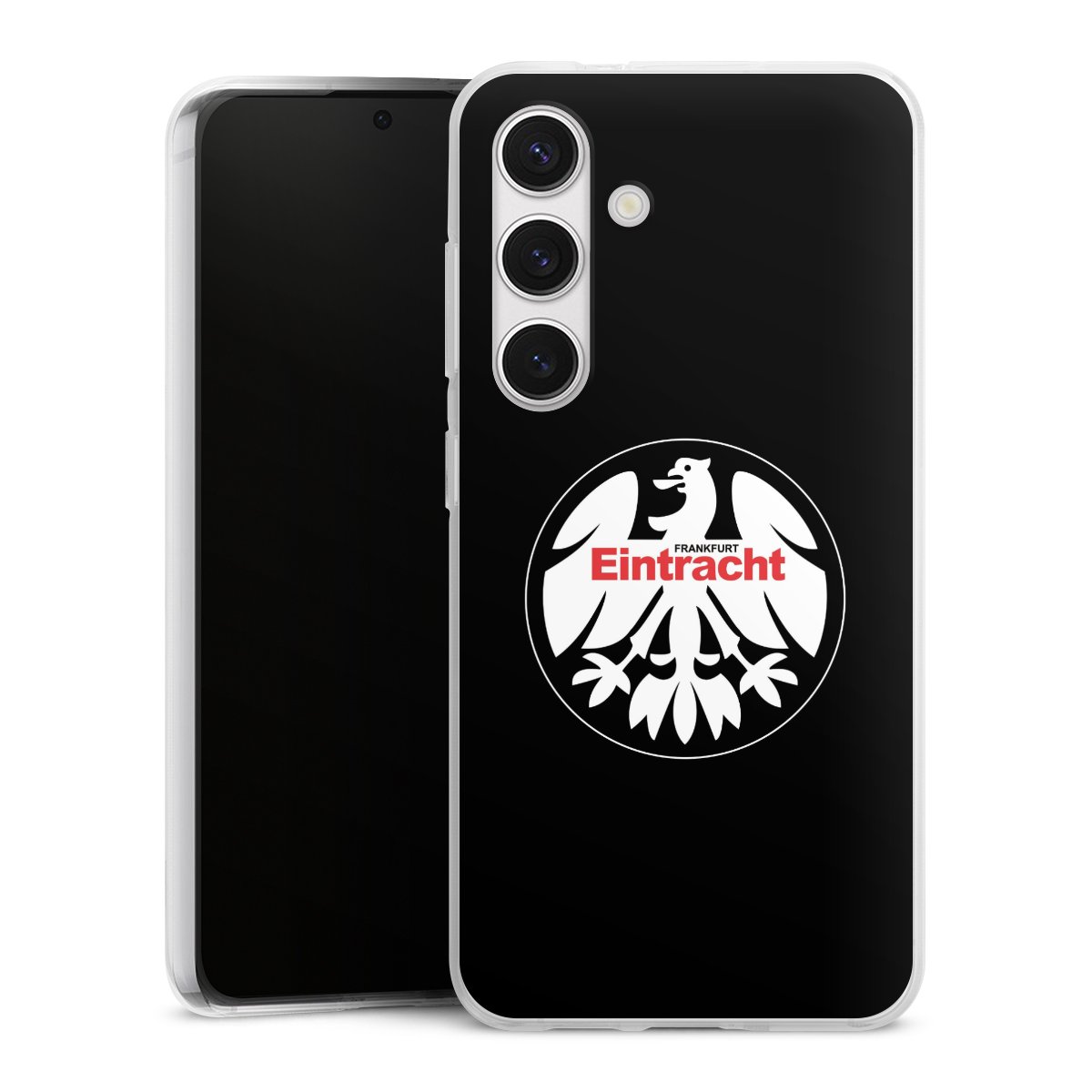 Galaxy S24 Handy Silikon Hülle Case transparent Handyhülle Official Licensed Product Eintracht Frankfurt Sge Silikon Case