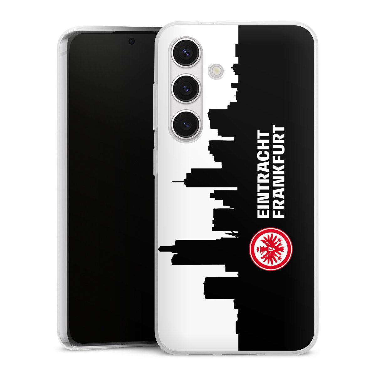 Galaxy S24 Handy Silikon Hülle Case transparent Handyhülle Sge Eintracht Frankfurt Official Licensed Product Silikon Case