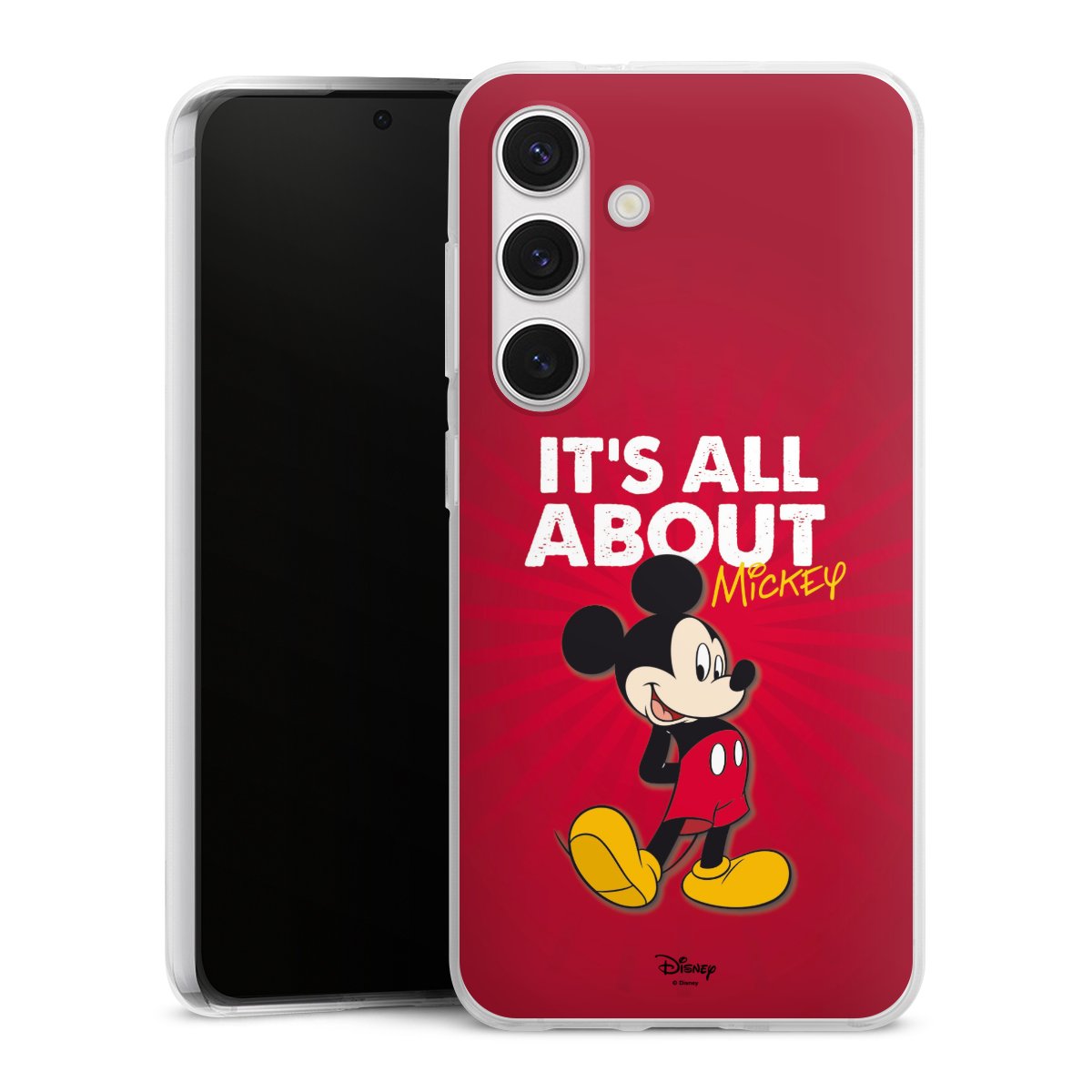 Galaxy S24 Handy Silikon Hülle Case transparent Handyhülle Mouse Disney Official Licensed Product Silikon Case