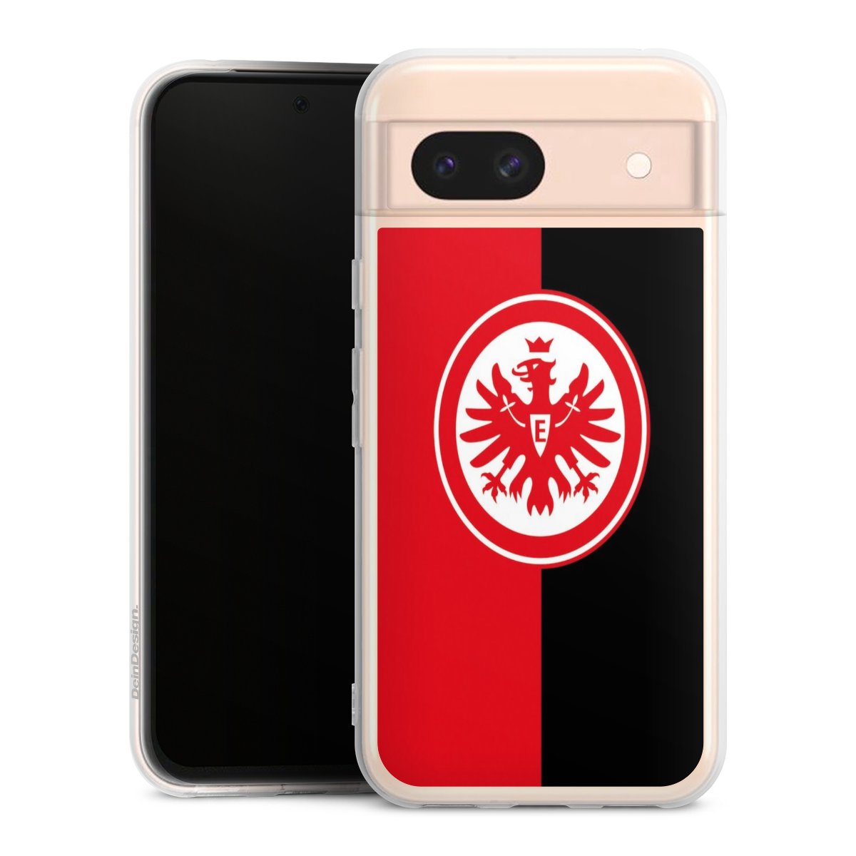 Google Pixel 8a Handy Silikon Hülle Case transparent Handyhülle Official Licensed Product Eintracht Frankfurt Sge Silikon Case