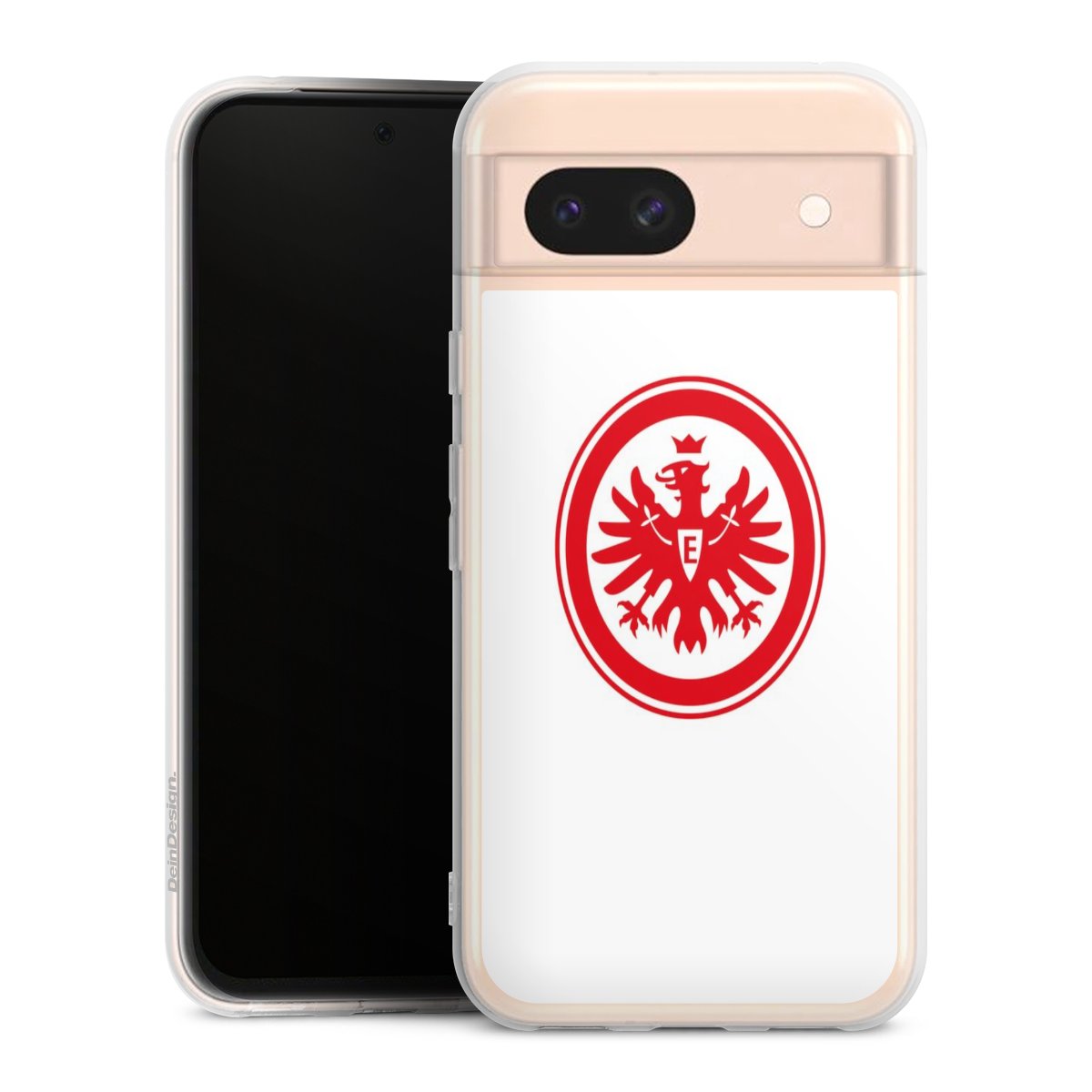 Google Pixel 8a Handy Silikon Hülle Case transparent Handyhülle Sge Eintracht Frankfurt Official Licensed Product Silikon Case