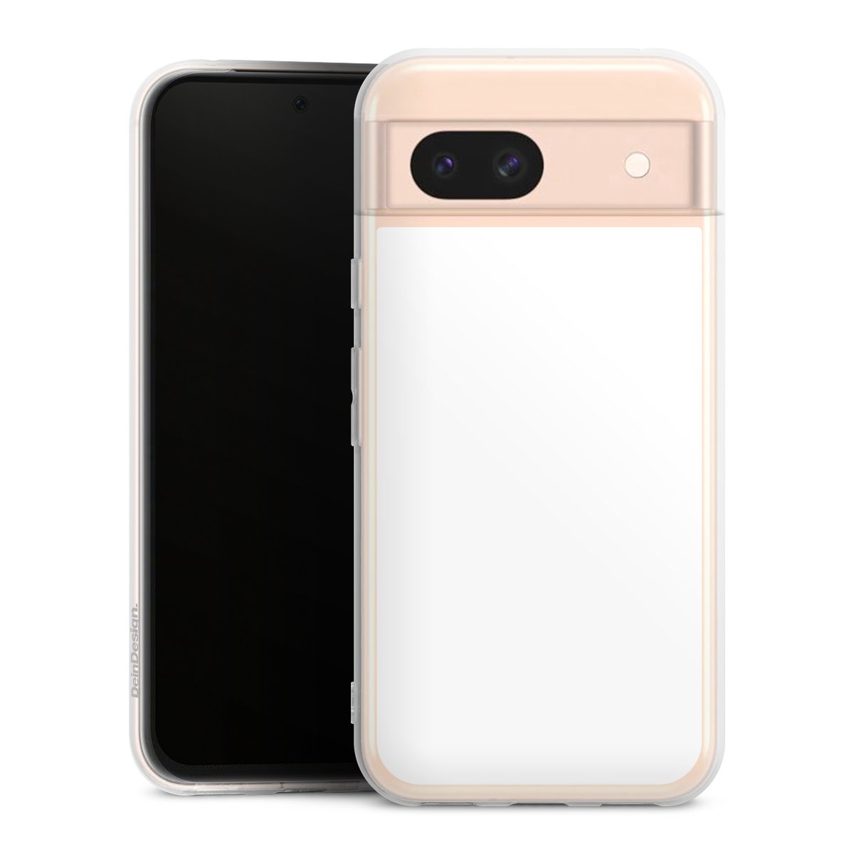 Google Pixel 8a Handy Silikon Hülle Case transparent Handyhülle Unicoloured Colour White Silikon Case