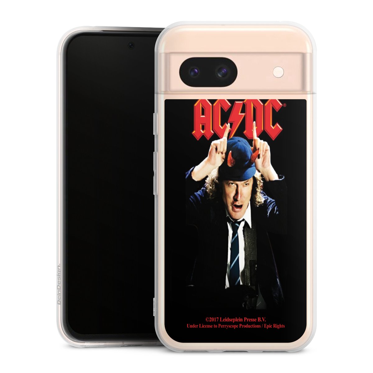 Google Pixel 8a Handy Silikon Hülle Case transparent Handyhülle Merchandise Acdc Riverplate Silikon Case