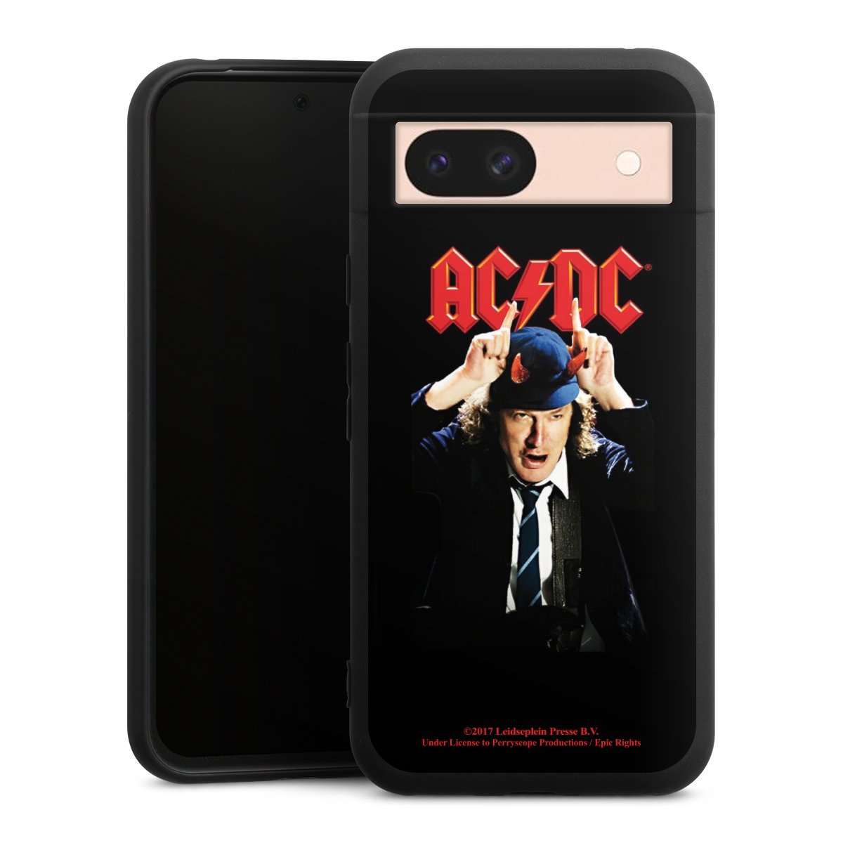 Google Pixel 8a Handy Premium Silikon Hülle Handyhülle schwarz Case Merchandise Acdc Riverplate Silikon Premium Case