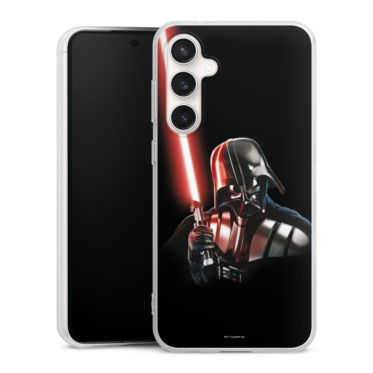 Galaxy S23 FE Handy Silikon Hülle Case transparent Handyhülle Star Wars Merchandise Darth Vader Silikon Case