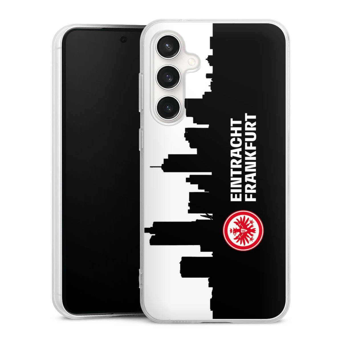 Galaxy S23 FE Handy Silikon Hülle Case transparent Handyhülle Sge Eintracht Frankfurt Official Licensed Product Silikon Case