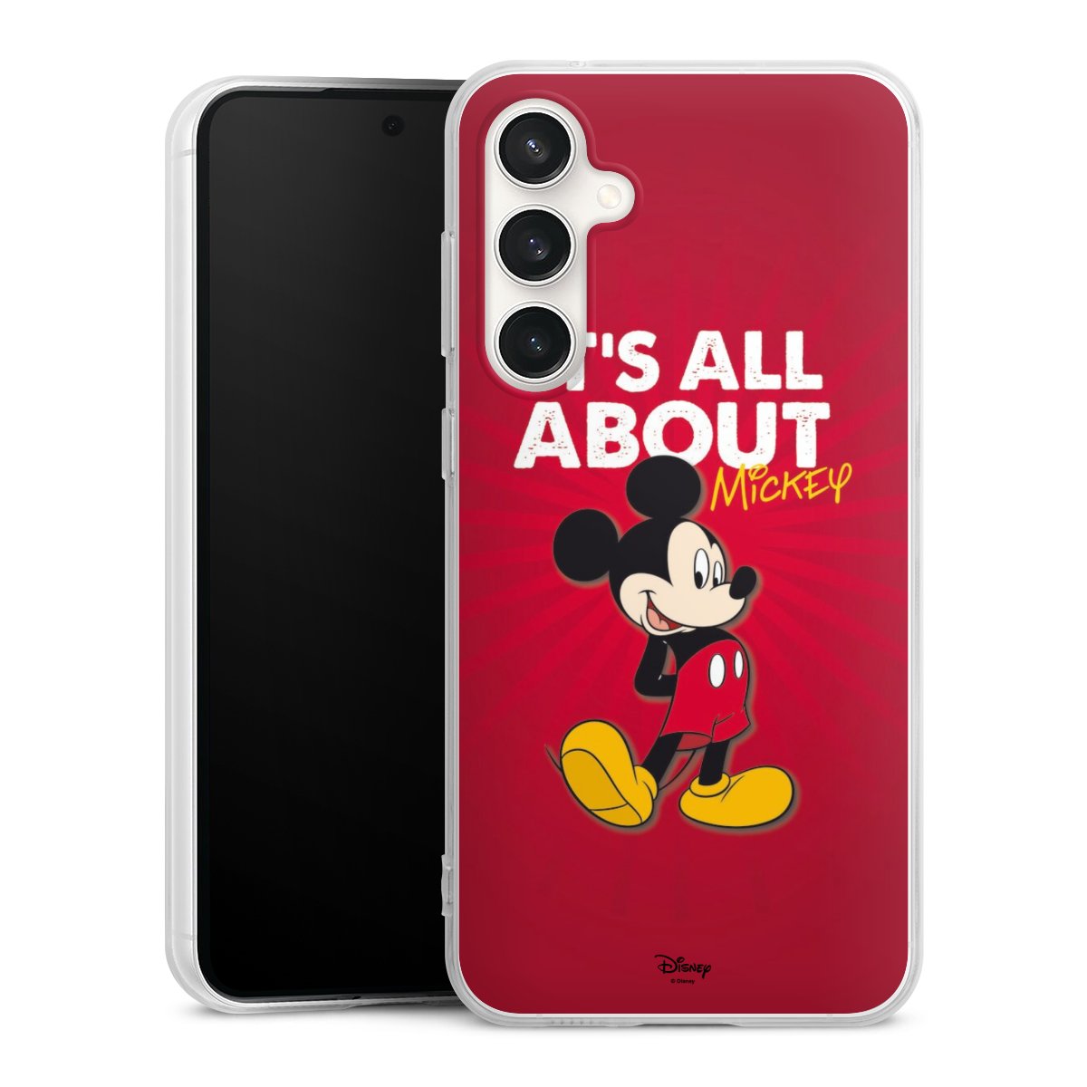 Galaxy S23 FE Handy Silikon Hülle Case transparent Handyhülle Mouse Disney Official Licensed Product Silikon Case