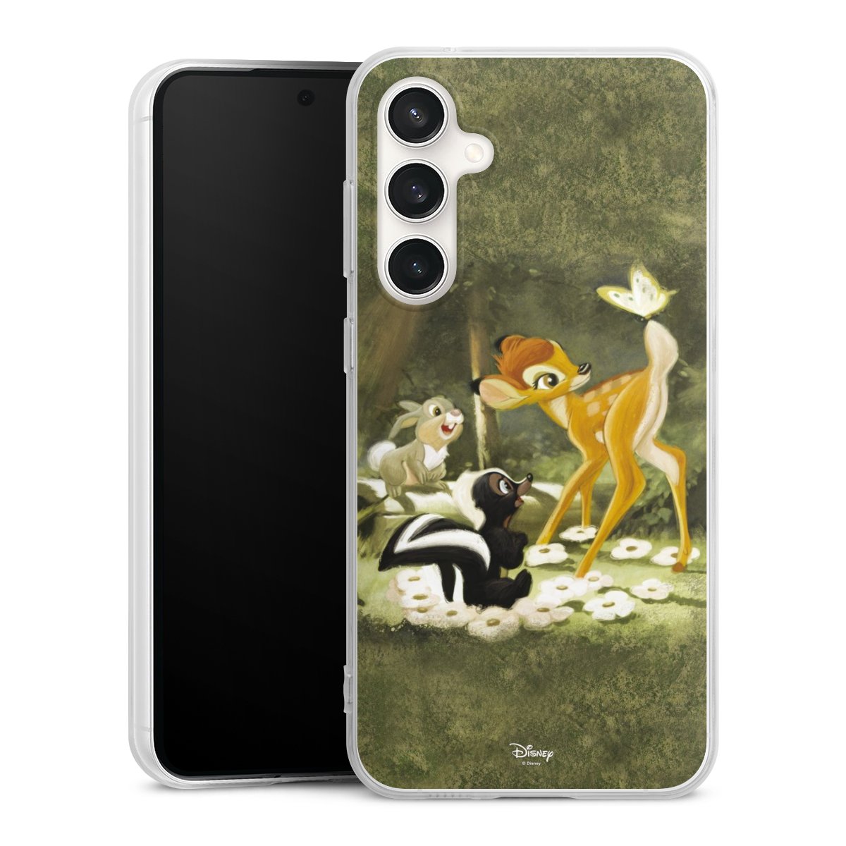 Galaxy S23 FE Handy Silikon Hülle Case transparent Handyhülle Disney Official Licensed Product Bambi Silikon Case