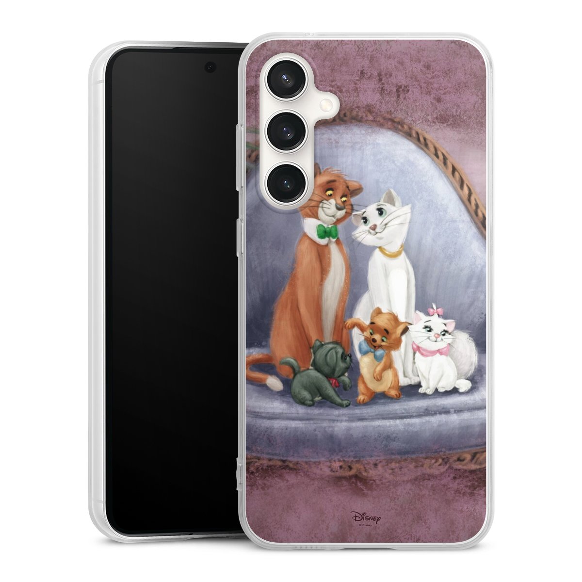 Galaxy S23 FE Handy Silikon Hülle Case transparent Handyhülle Official Licensed Product Disney Aristocats Silikon Case