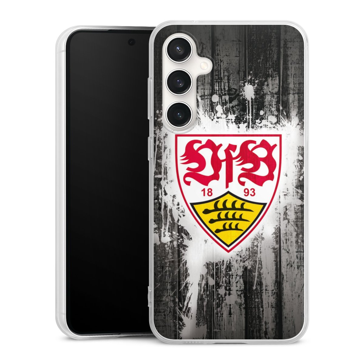 Galaxy S23 FE Handy Silikon Hülle Case transparent Handyhülle Vfb Stuttgart Official Licensed Product Silikon Case