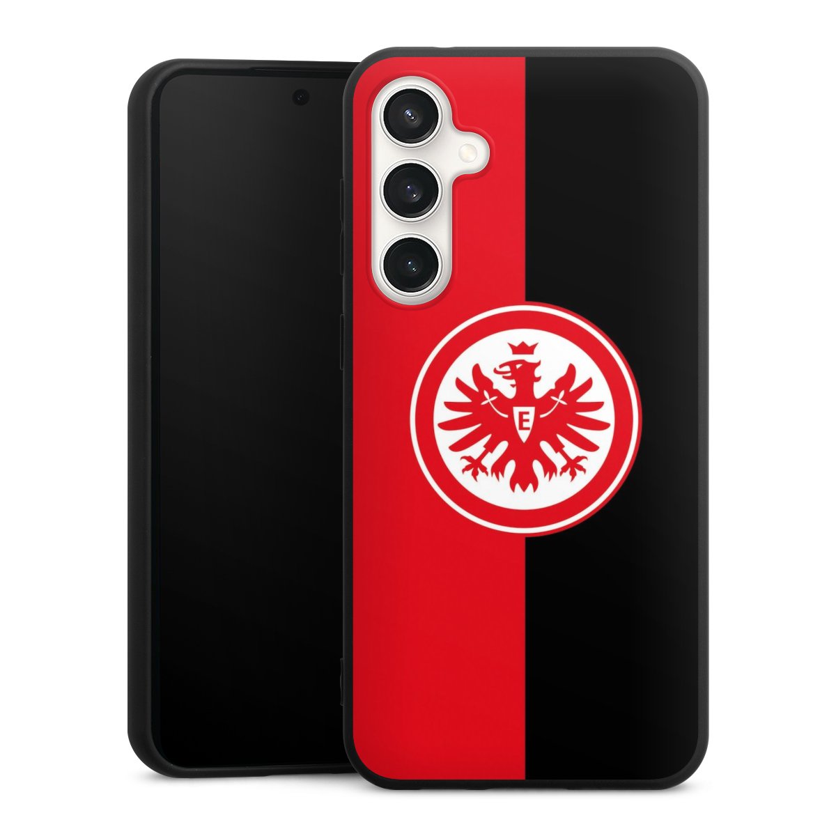 Galaxy S23 FE Handy Premium Silikon Hülle Handyhülle schwarz Case Official Licensed Product Eintracht Frankfurt Sge Silikon Premium Case