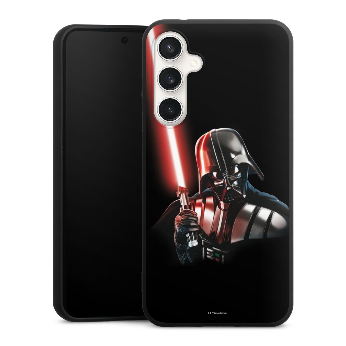 Galaxy S23 FE Handy Premium Silikon Hülle Handyhülle schwarz Case Star Wars Merchandise Darth Vader Silikon Premium Case