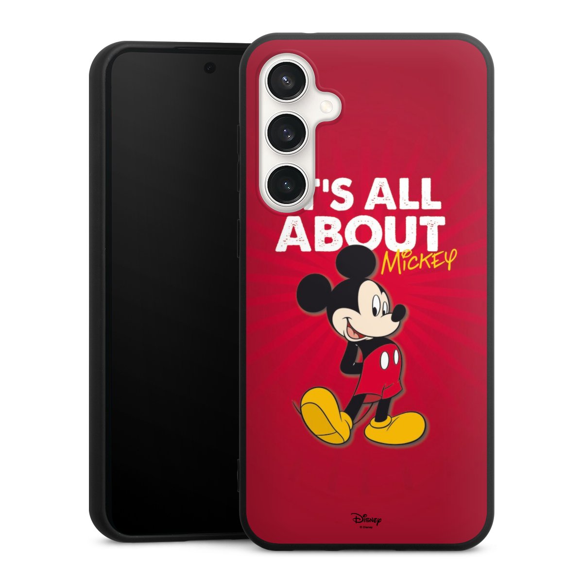 Galaxy S23 FE Handy Premium Silikon Hülle Handyhülle schwarz Case Mouse Disney Official Licensed Product Silikon Premium Case