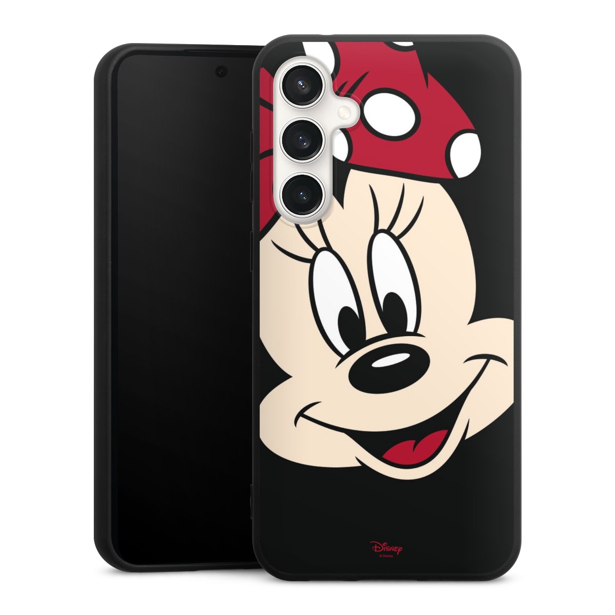 Galaxy S23 FE Handy Premium Silikon Hülle Handyhülle schwarz Case Minnie Mouse Official Licensed Product Disney Silikon Premium Case