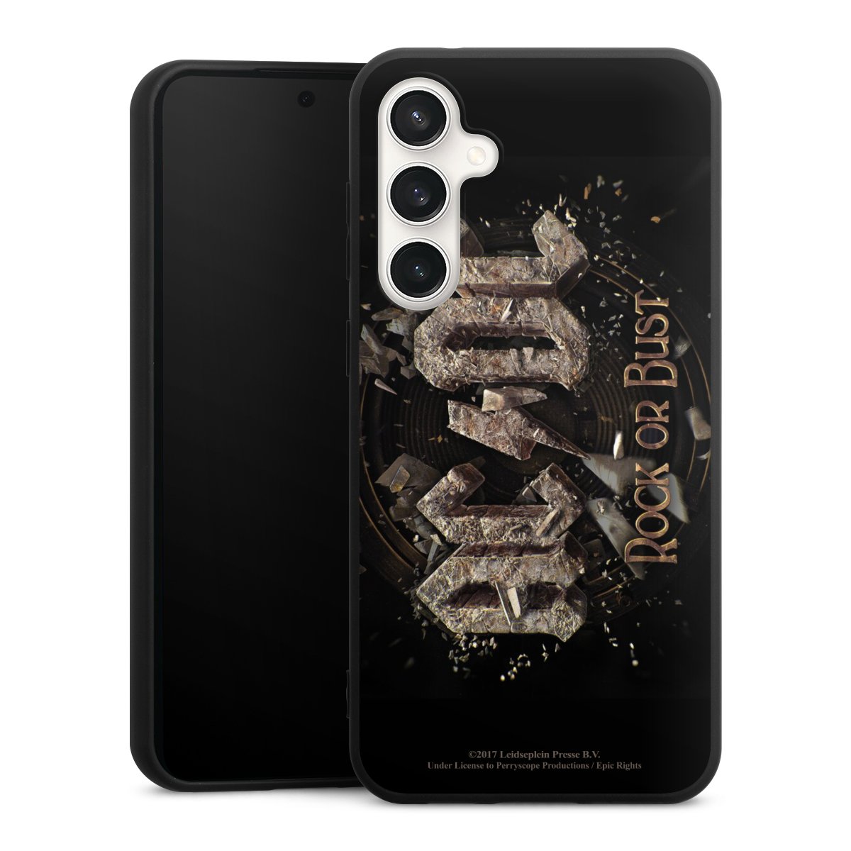 Galaxy S23 FE Handy Premium Silikon Hülle Handyhülle schwarz Case Acdc Official Licensed Product Rock Or Bust Silikon Premium Case