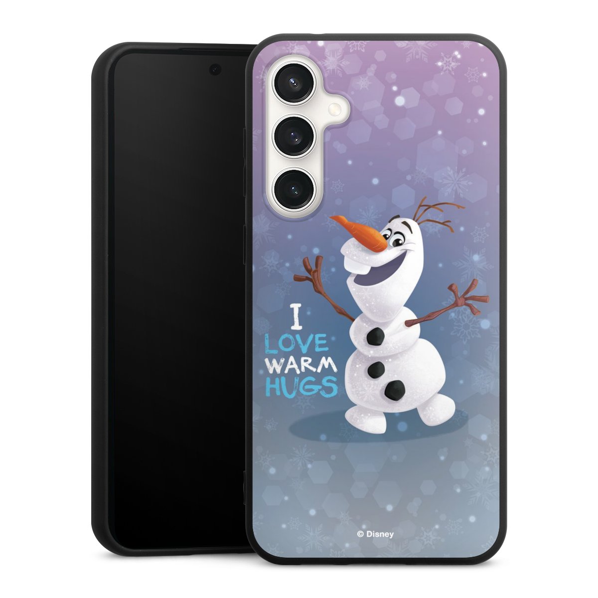 Galaxy S23 FE Handy Premium Silikon Hülle Handyhülle schwarz Case Frozen Frozen Olaf Official Licensed Product Silikon Premium Case