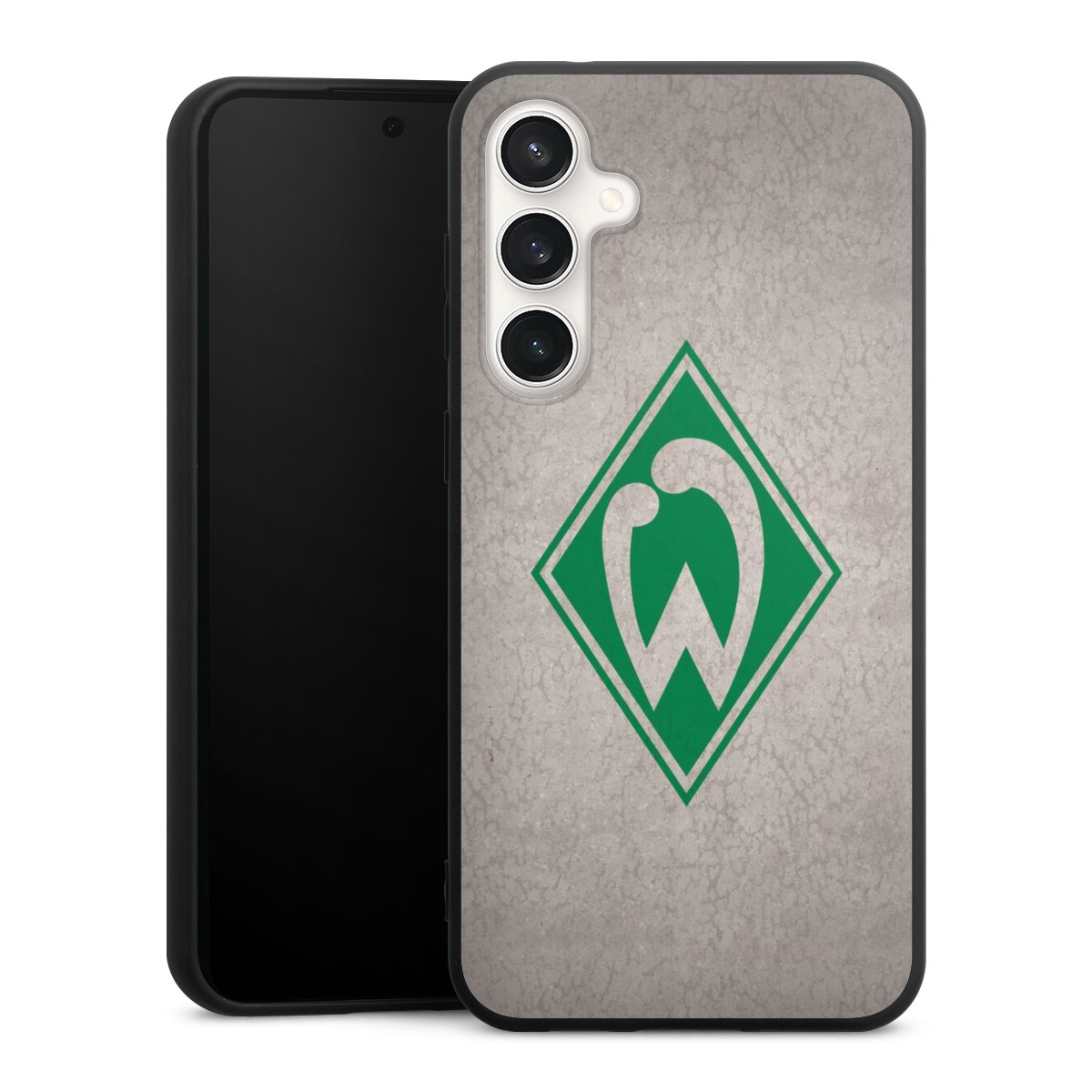 Galaxy S23 FE Handy Premium Silikon Hülle Handyhülle schwarz Case Sv Werder Bremen Concrete Official Licensed Product Silikon Premium Case