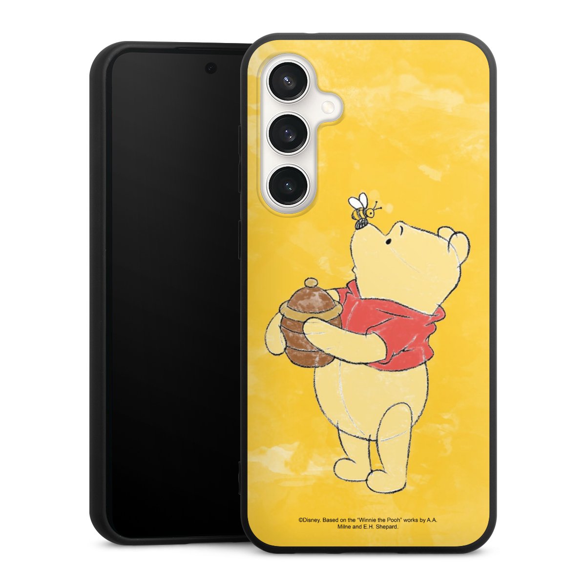 Galaxy S23 FE Handy Premium Silikon Hülle Handyhülle schwarz Case Official Licensed Product Winnie The Pooh Disney Silikon Premium Case