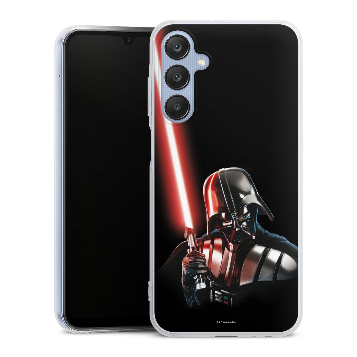 Galaxy A25 5G Handy Silikon Hülle Case transparent Handyhülle Star Wars Merchandise Darth Vader Silikon Case