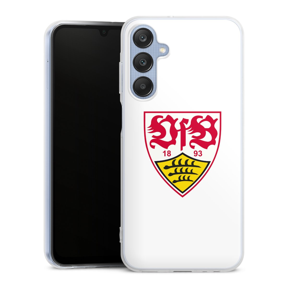 Galaxy A25 5G Handy Silikon Hülle Case transparent Handyhülle Logo Official Licensed Product Vfb Stuttgart Silikon Case