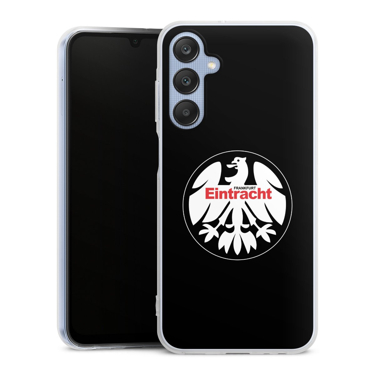 Galaxy A25 5G Handy Silikon Hülle Case transparent Handyhülle Official Licensed Product Eintracht Frankfurt Sge Silikon Case