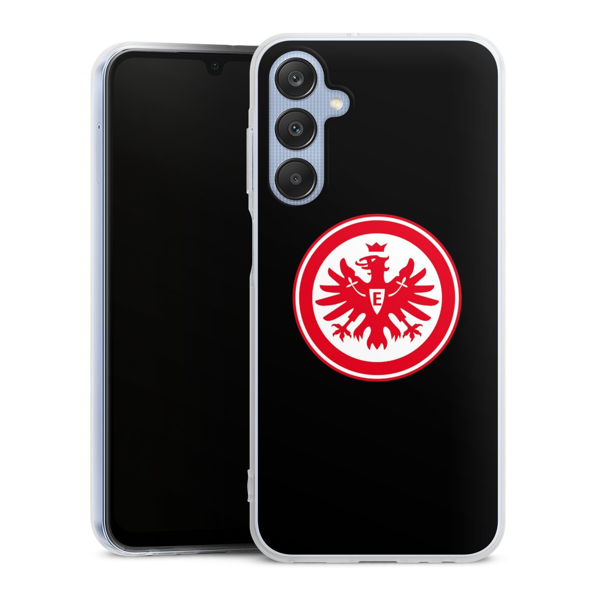 Galaxy A25 5G Handy Silikon Hülle Case transparent Handyhülle Eintracht Frankfurt Sge Eagle Silikon Case