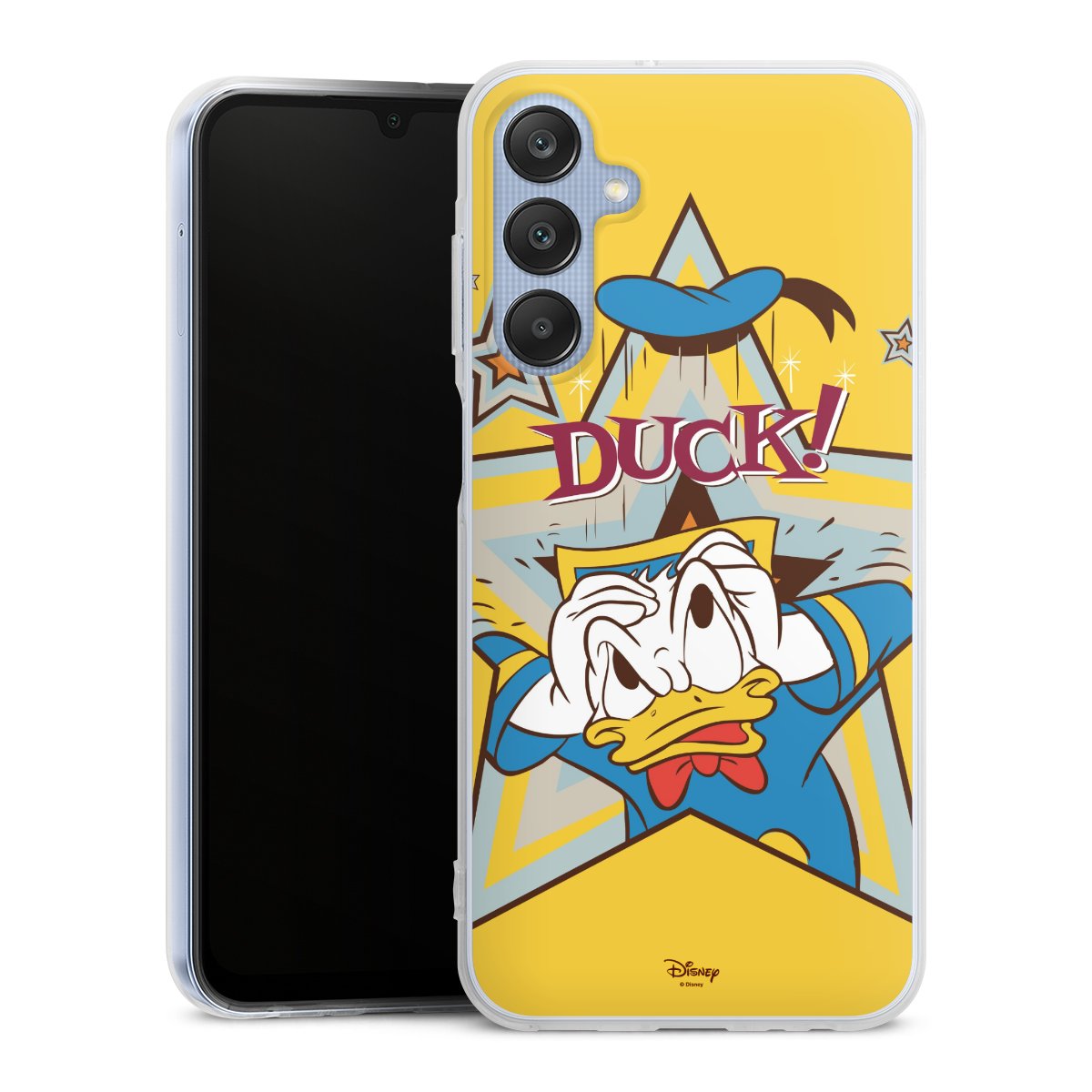 Galaxy A25 5G Handy Silikon Hülle Case transparent Handyhülle Official Licensed Product Donald Duck Disney Silikon Case