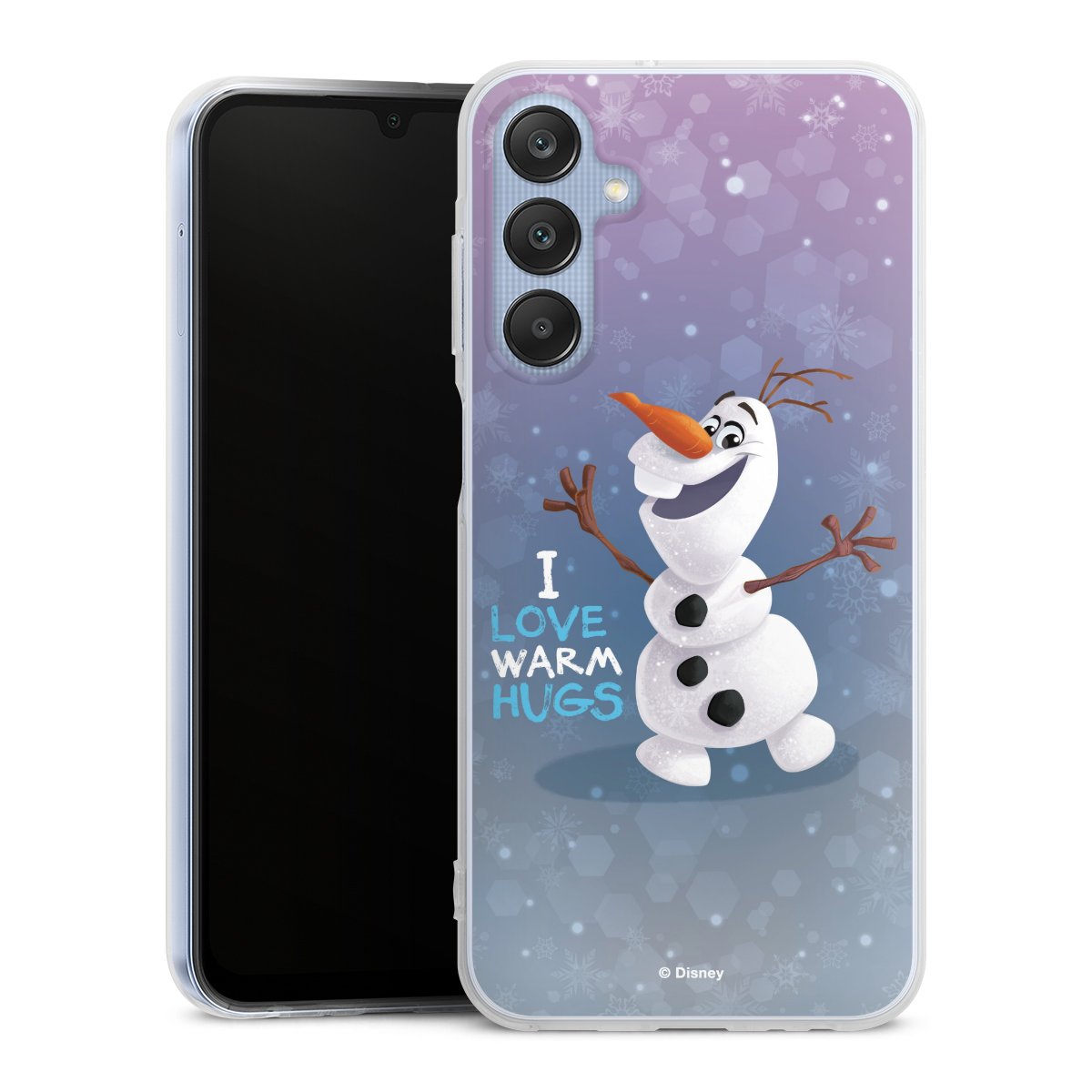 Galaxy A25 5G Handy Silikon Hülle Case transparent Handyhülle Frozen Frozen Olaf Official Licensed Product Silikon Case