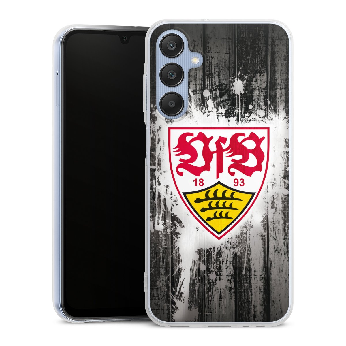 Galaxy A25 5G Handy Silikon Hülle Case transparent Handyhülle Vfb Stuttgart Official Licensed Product Silikon Case