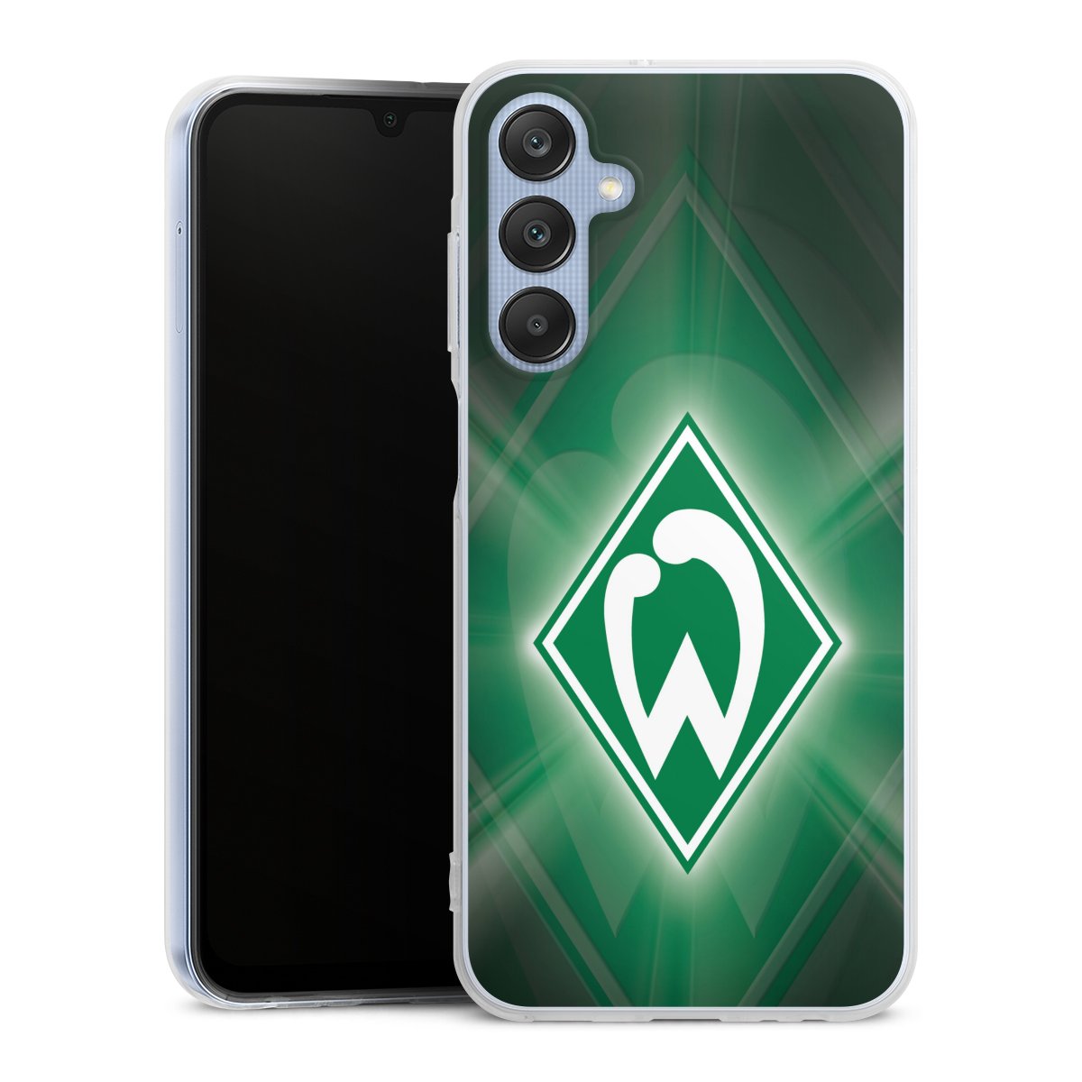 Galaxy A25 5G Handy Silikon Hülle Case transparent Handyhülle Sv Werder Bremen Official Licensed Product Coat Of Arms Silikon Case