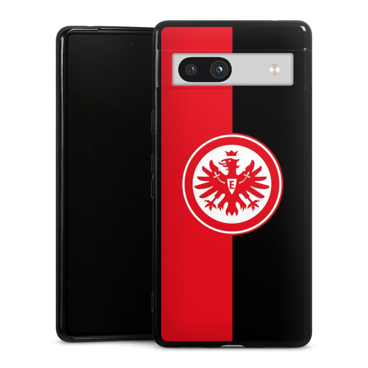 Google Pixel 7a Handy Silikon Hülle Case schwarz Handyhülle Official Licensed Product Eintracht Frankfurt Sge