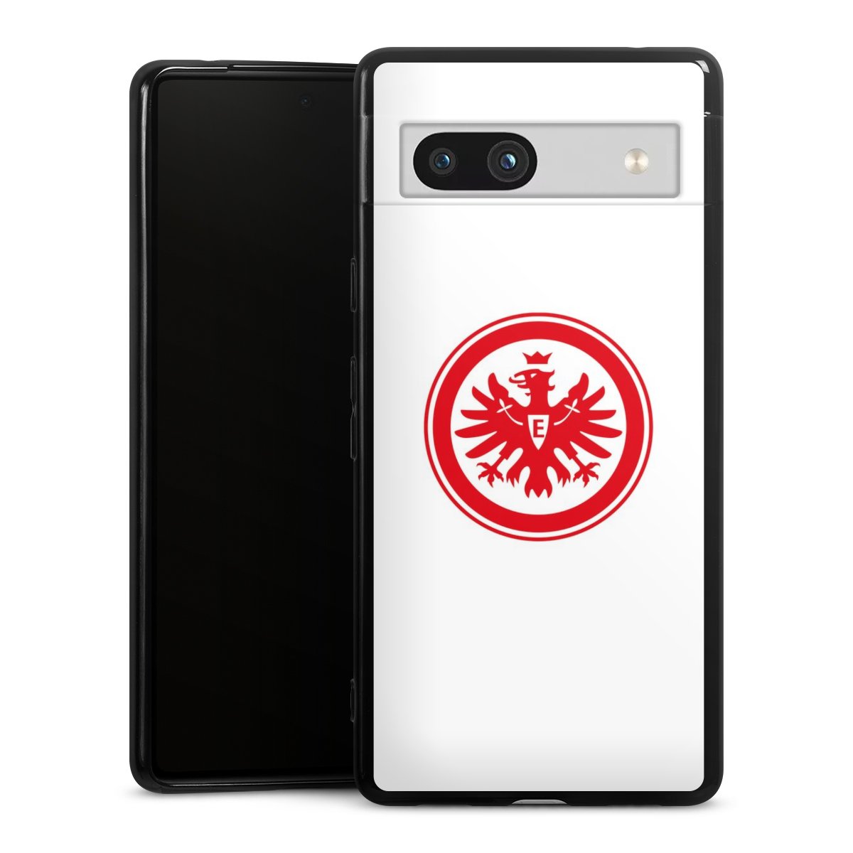 Google Pixel 7a Handy Silikon Hülle Case schwarz Handyhülle Sge Eintracht Frankfurt Official Licensed Product