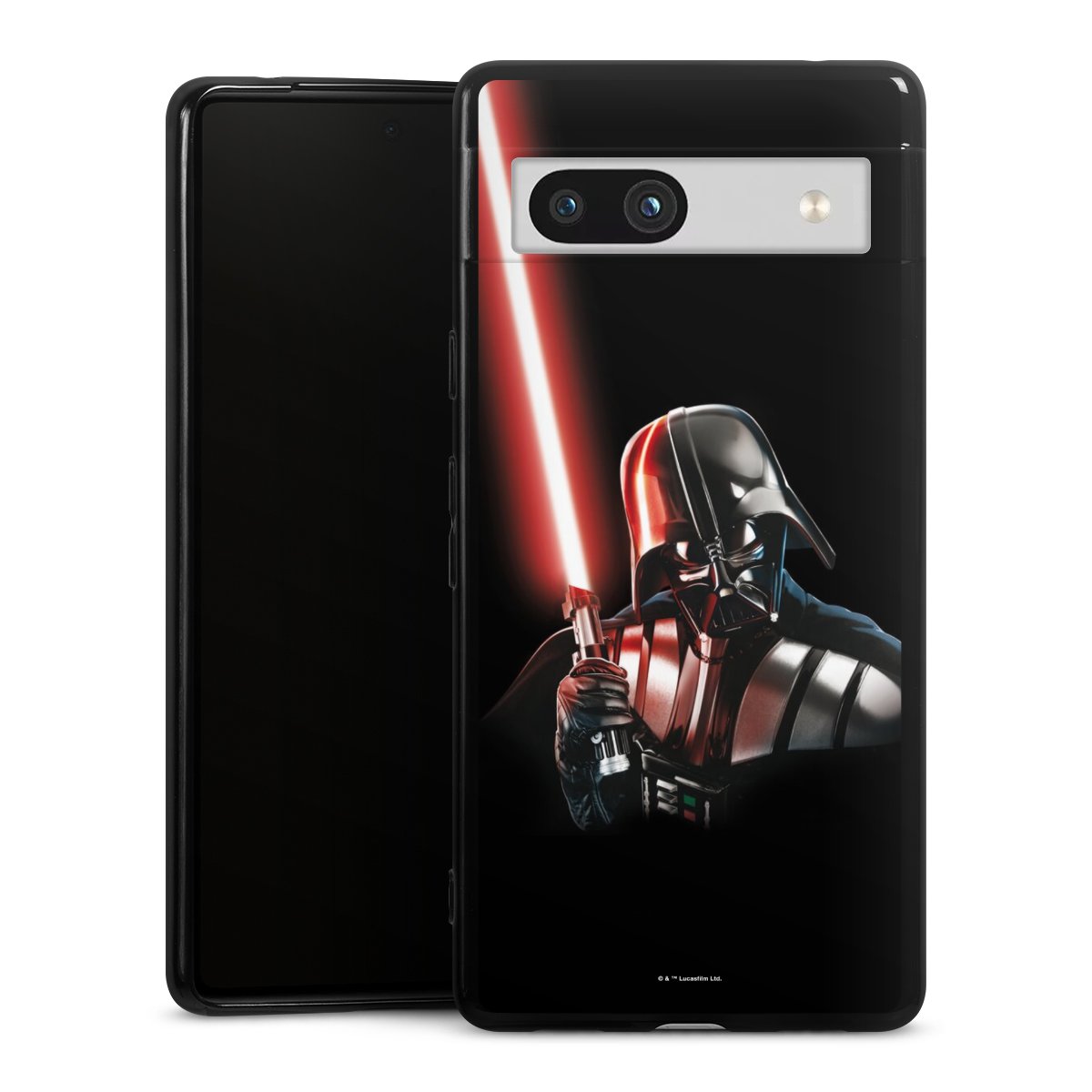 Google Pixel 7a Handy Silikon Hülle Case schwarz Handyhülle Star Wars Merchandise Darth Vader