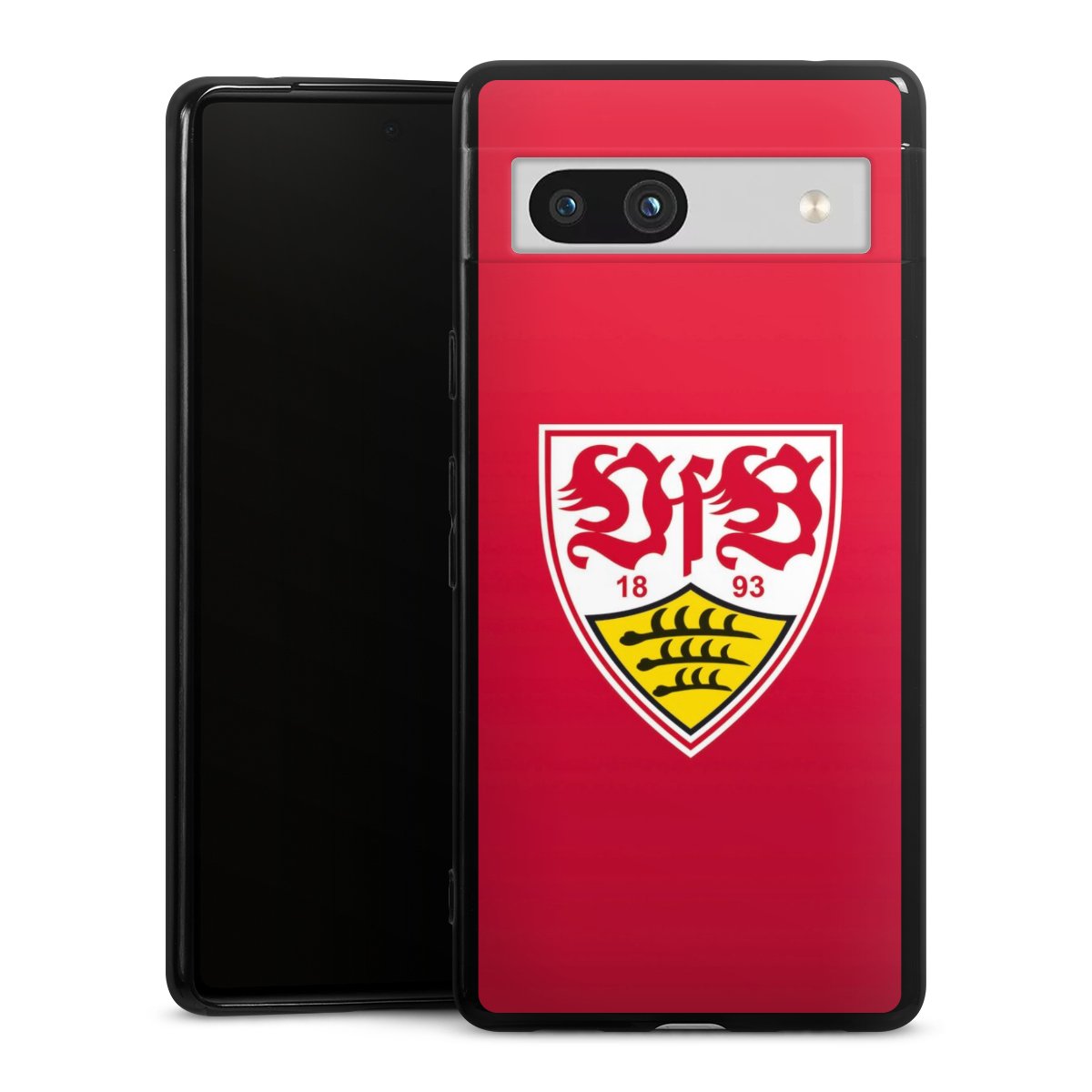 Google Pixel 7a Handy Silikon Hülle Case schwarz Handyhülle Official Licensed Product Vfb Stuttgart