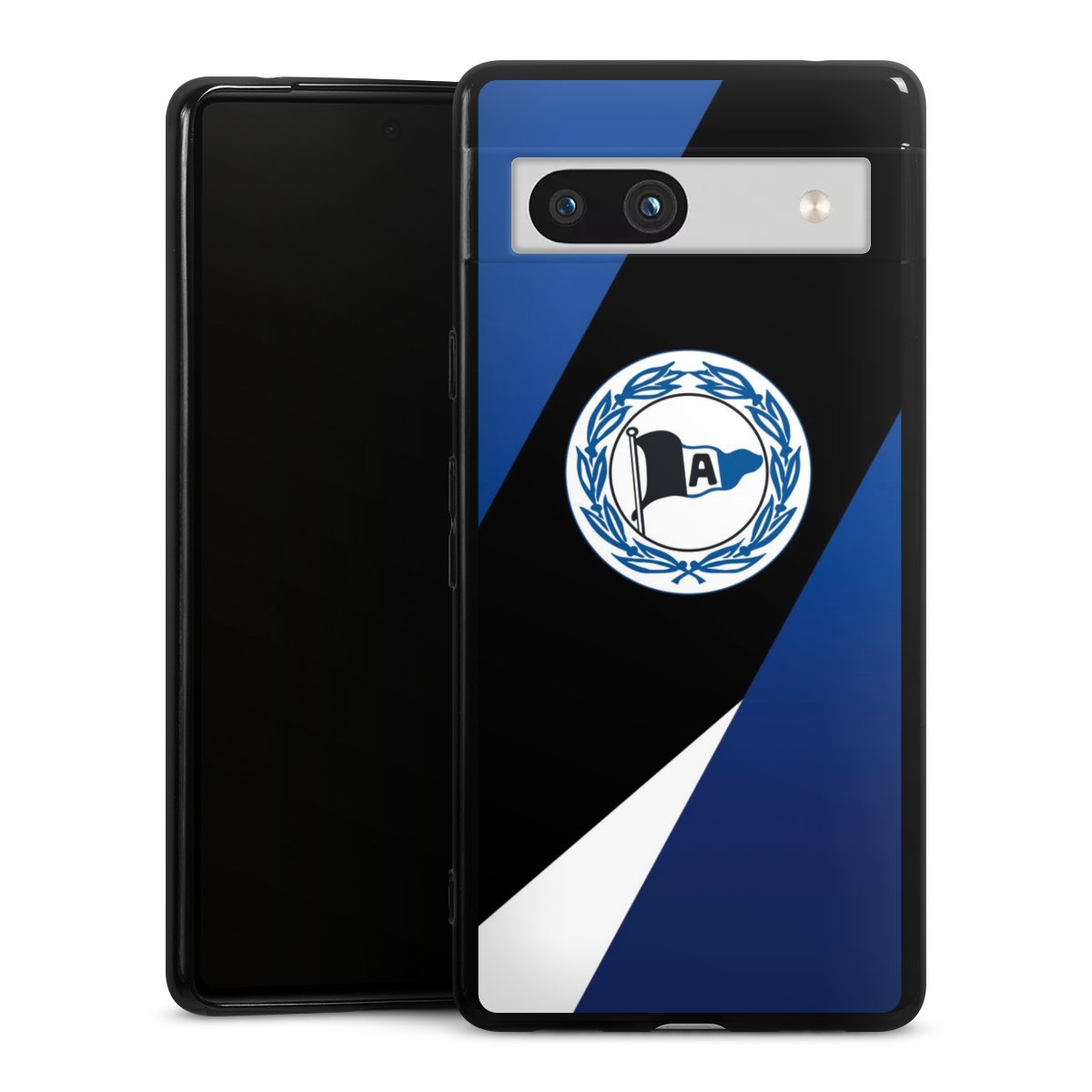 Google Pixel 7a Handy Silikon Hülle Case schwarz Handyhülle Official Licensed Product Arminia Bielefeld Dsc