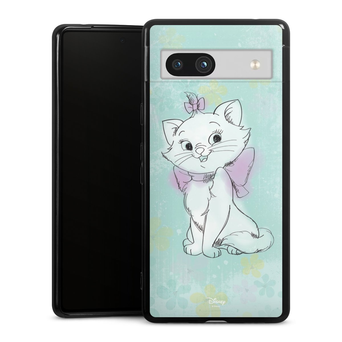 Google Pixel 7a Handy Silikon Hülle Case schwarz Handyhülle Aristocats Mary Disney Official Licensed Product