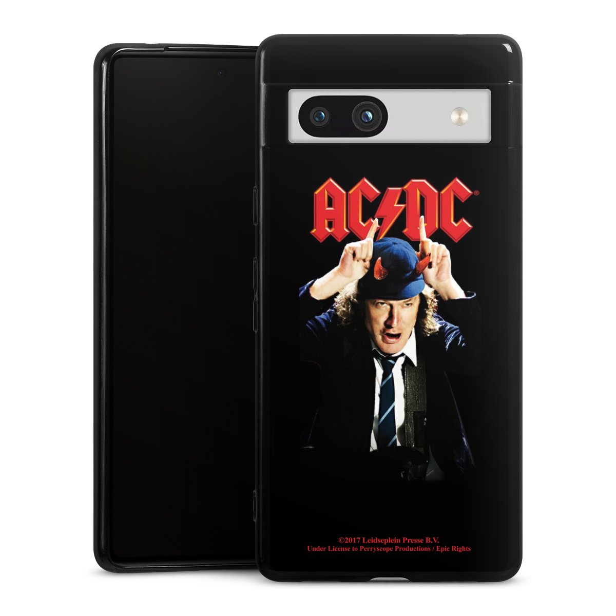 Google Pixel 7a Handy Silikon Hülle Case schwarz Handyhülle Merchandise Acdc Riverplate