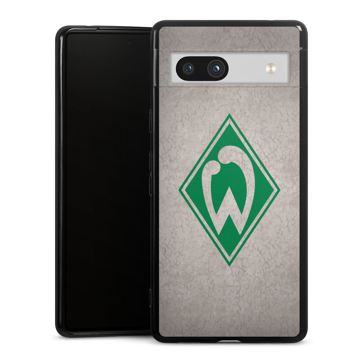 Google Pixel 7a Handy Silikon Hülle Case schwarz Handyhülle Sv Werder Bremen Concrete Official Licensed Product