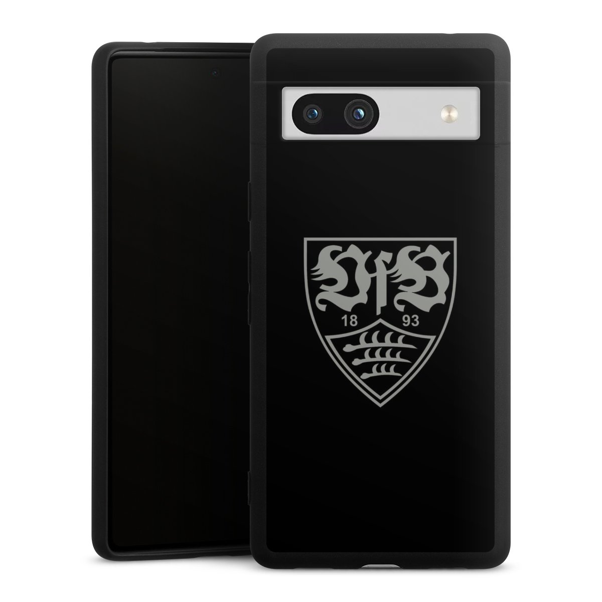 Google Pixel 7a Handy Premium Silikon Hülle Handyhülle schwarz Case Official Licensed Product Vfb Stuttgart Silikon Premium Case