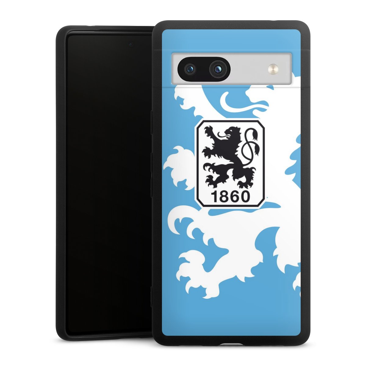 Google Pixel 7a Handy Premium Silikon Hülle Handyhülle schwarz Case Coat Of Arms Official Licensed Product Silikon Premium Case