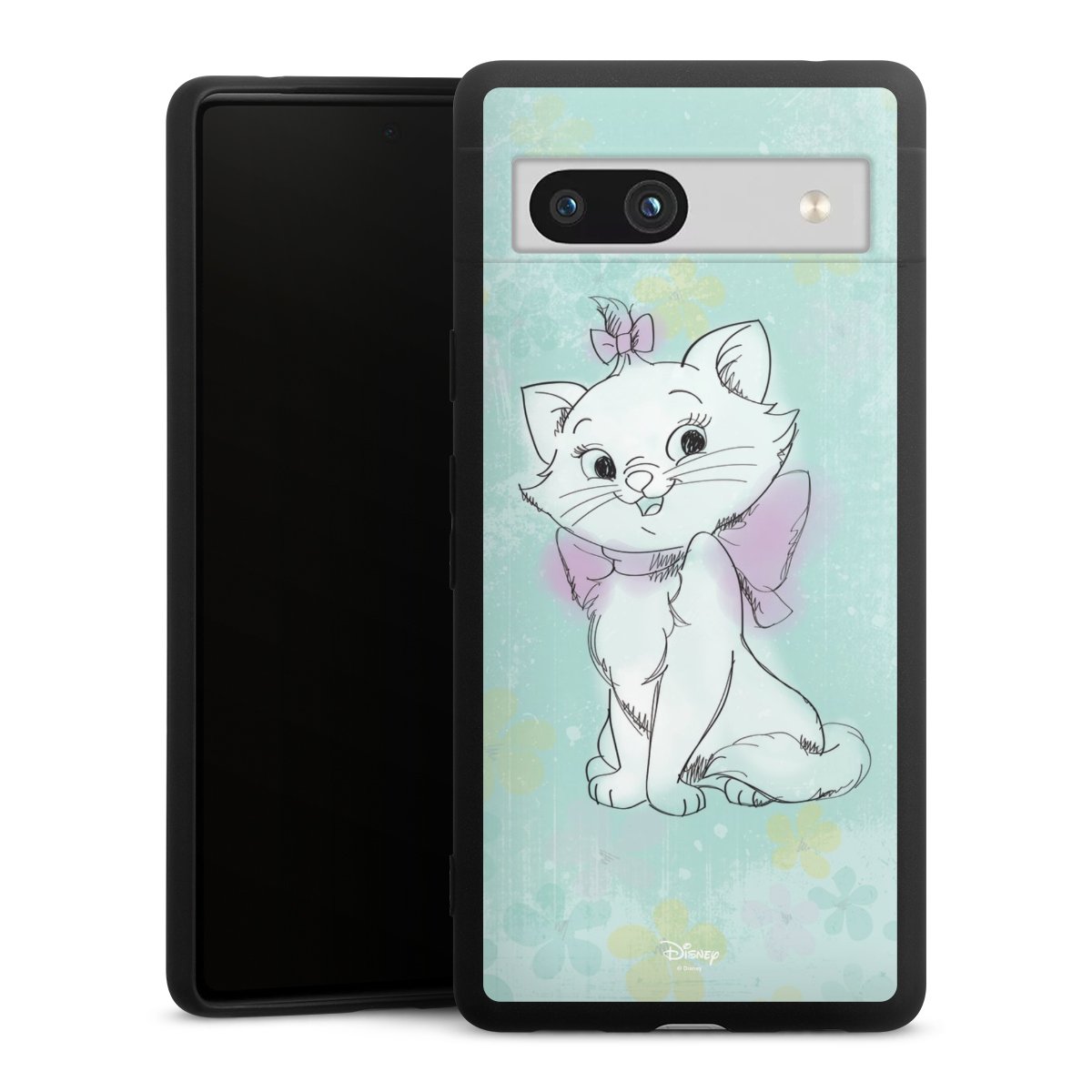 Google Pixel 7a Handy Premium Silikon Hülle Handyhülle schwarz Case Aristocats Mary Disney Official Licensed Product Silikon Premium Case