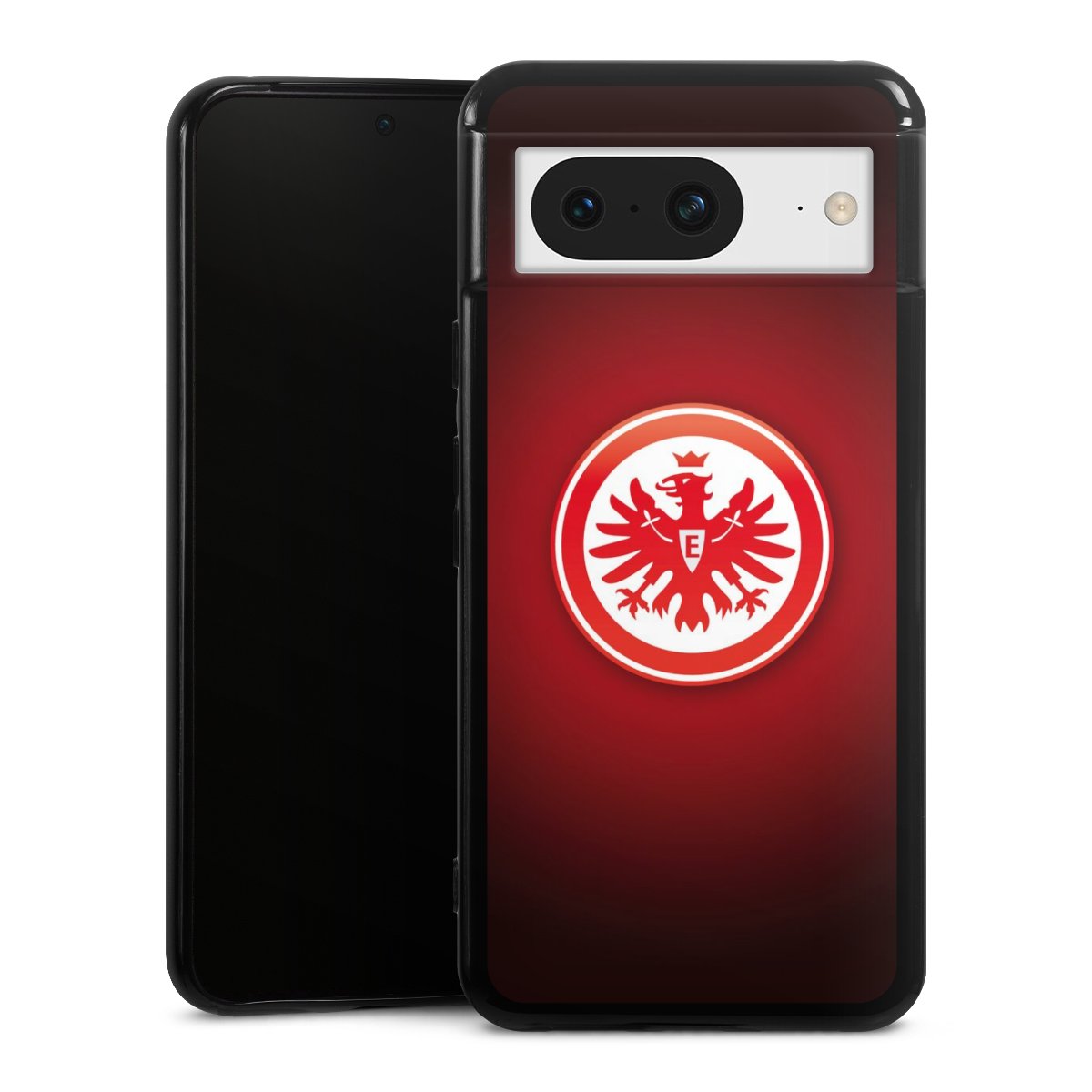 Google Pixel 8 Handy Silikon Hülle Case schwarz Handyhülle Eintracht Frankfurt Official Licensed Product Coat Of Arms