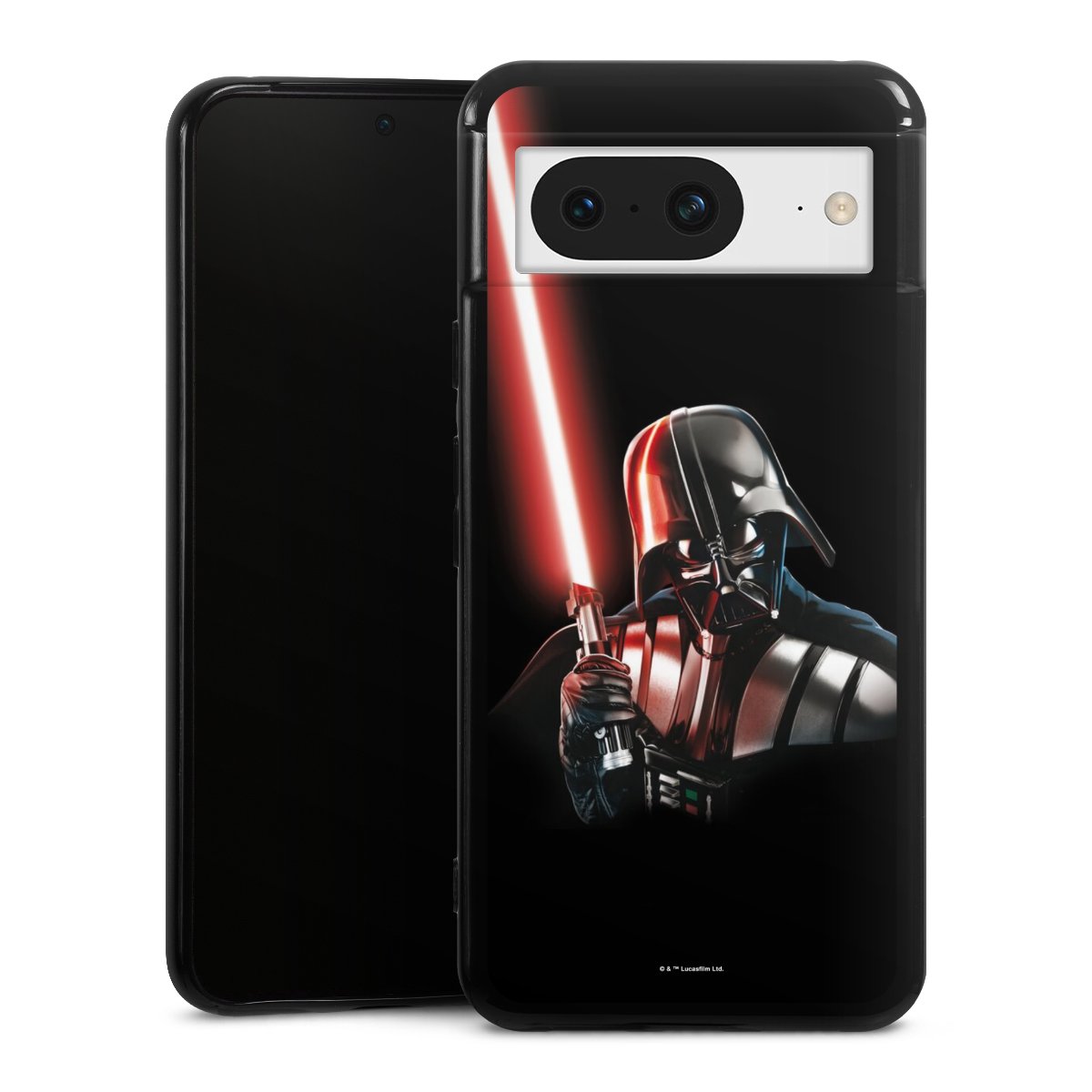 Google Pixel 8 Handy Silikon Hülle Case schwarz Handyhülle Star Wars Merchandise Darth Vader