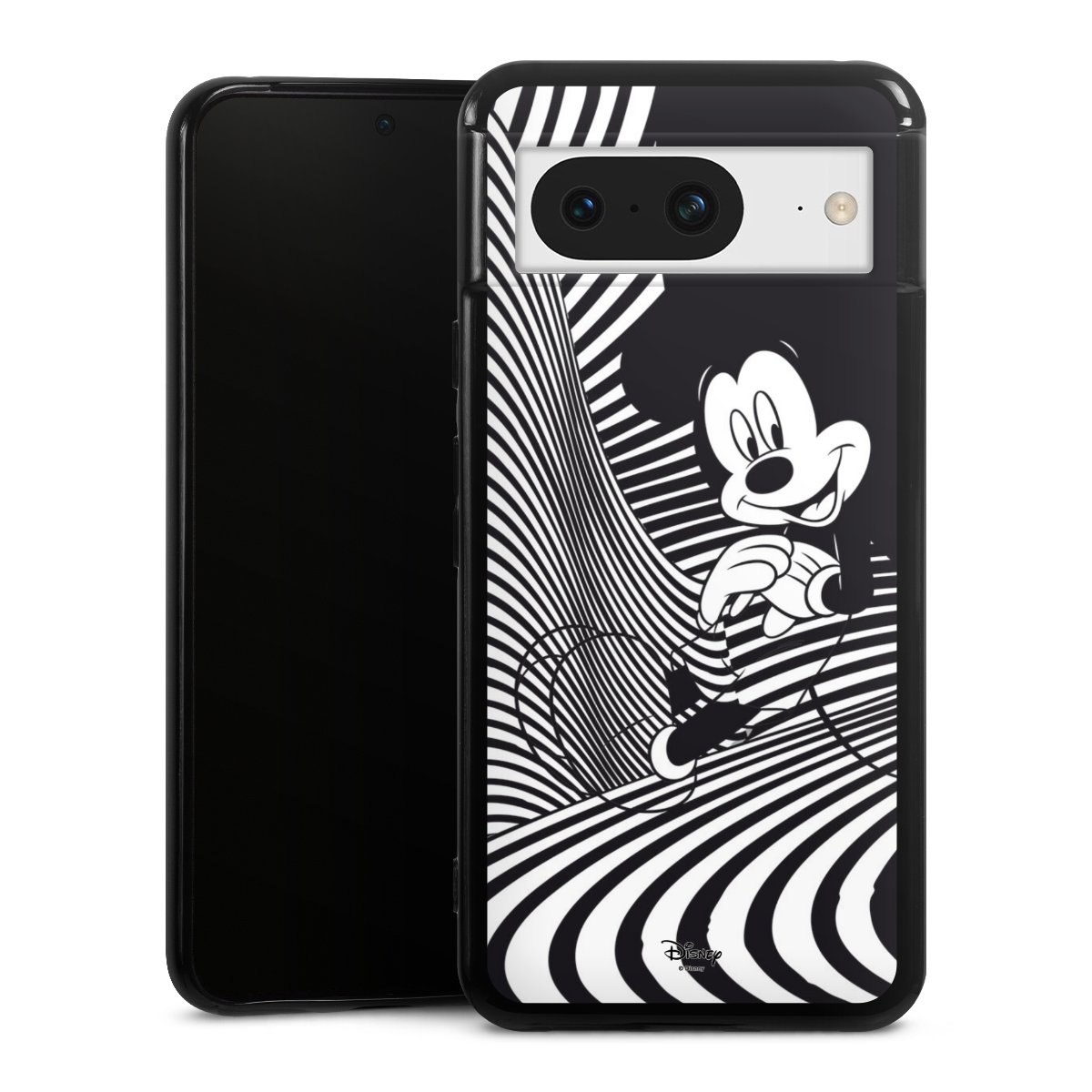 Google Pixel 8 Handy Silikon Hülle Case schwarz Handyhülle Disney Official Licensed Product Mickey Mouse