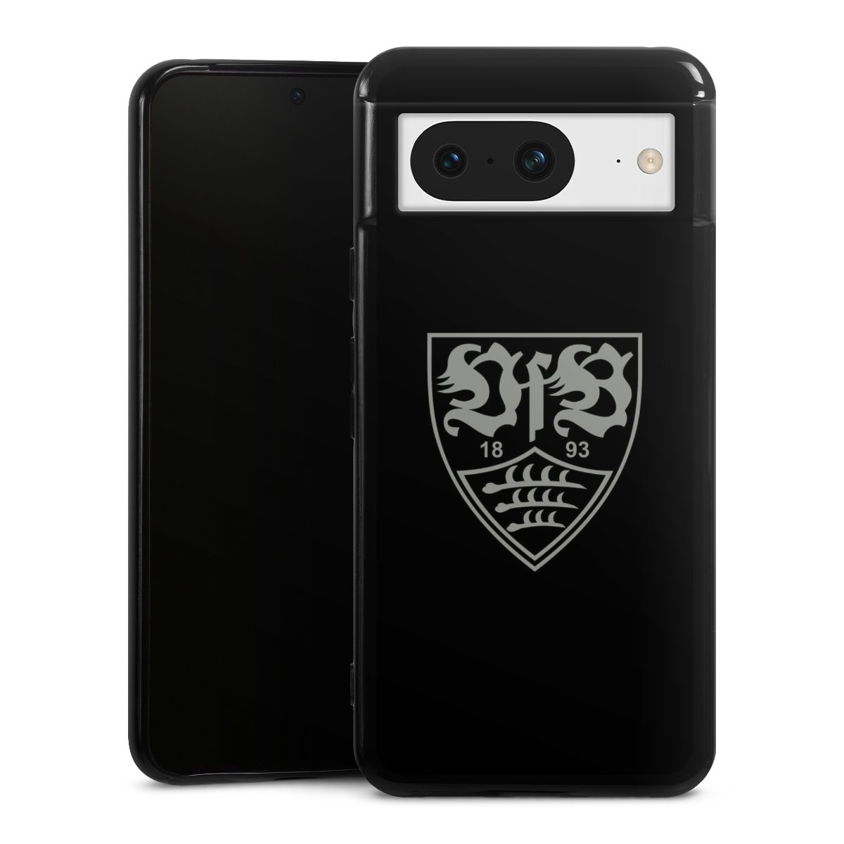 Google Pixel 8 Handy Silikon Hülle Case schwarz Handyhülle Official Licensed Product Vfb Stuttgart