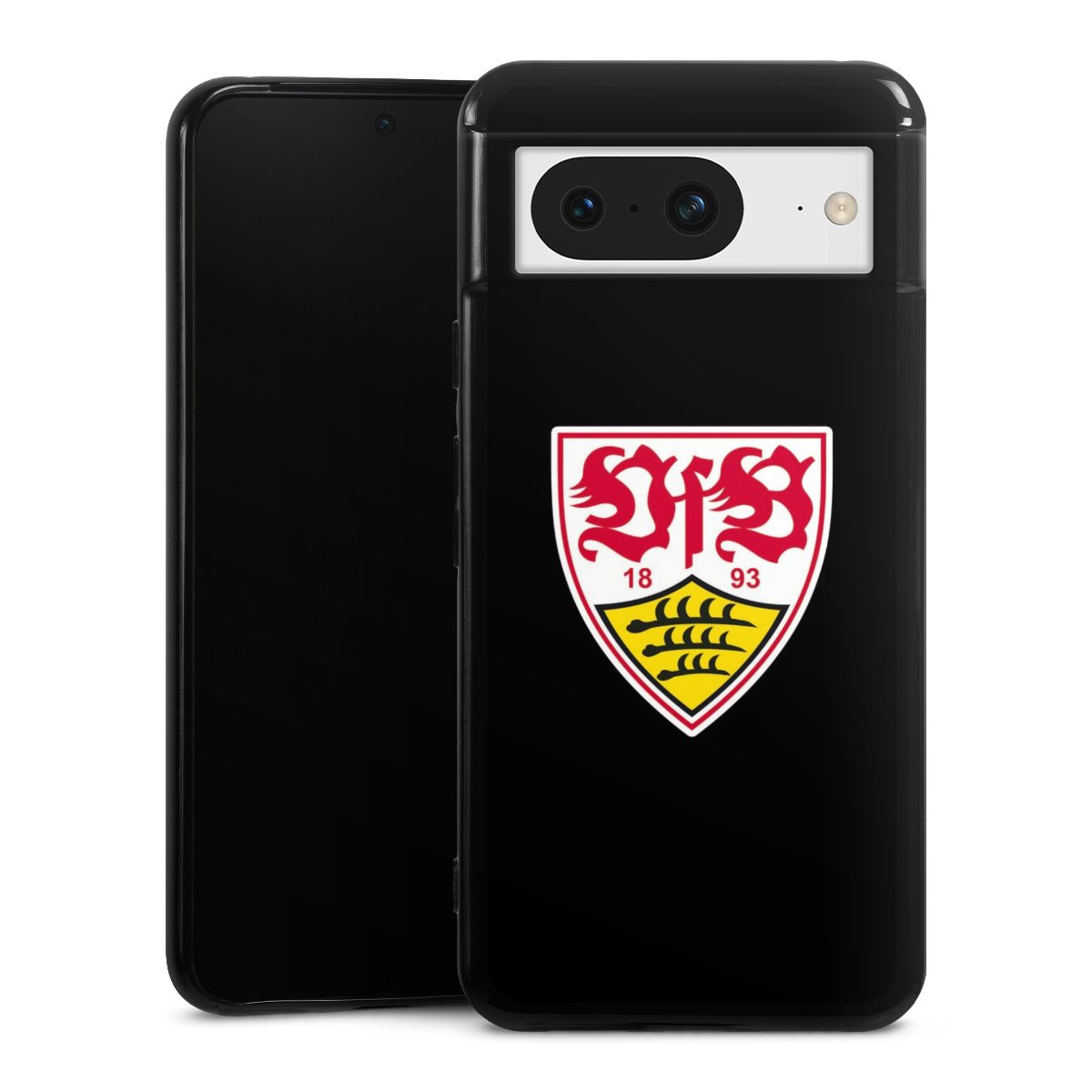 Google Pixel 8 Handy Silikon Hülle Case schwarz Handyhülle Vfb Stuttgart Official Licensed Product Coat Of Arms