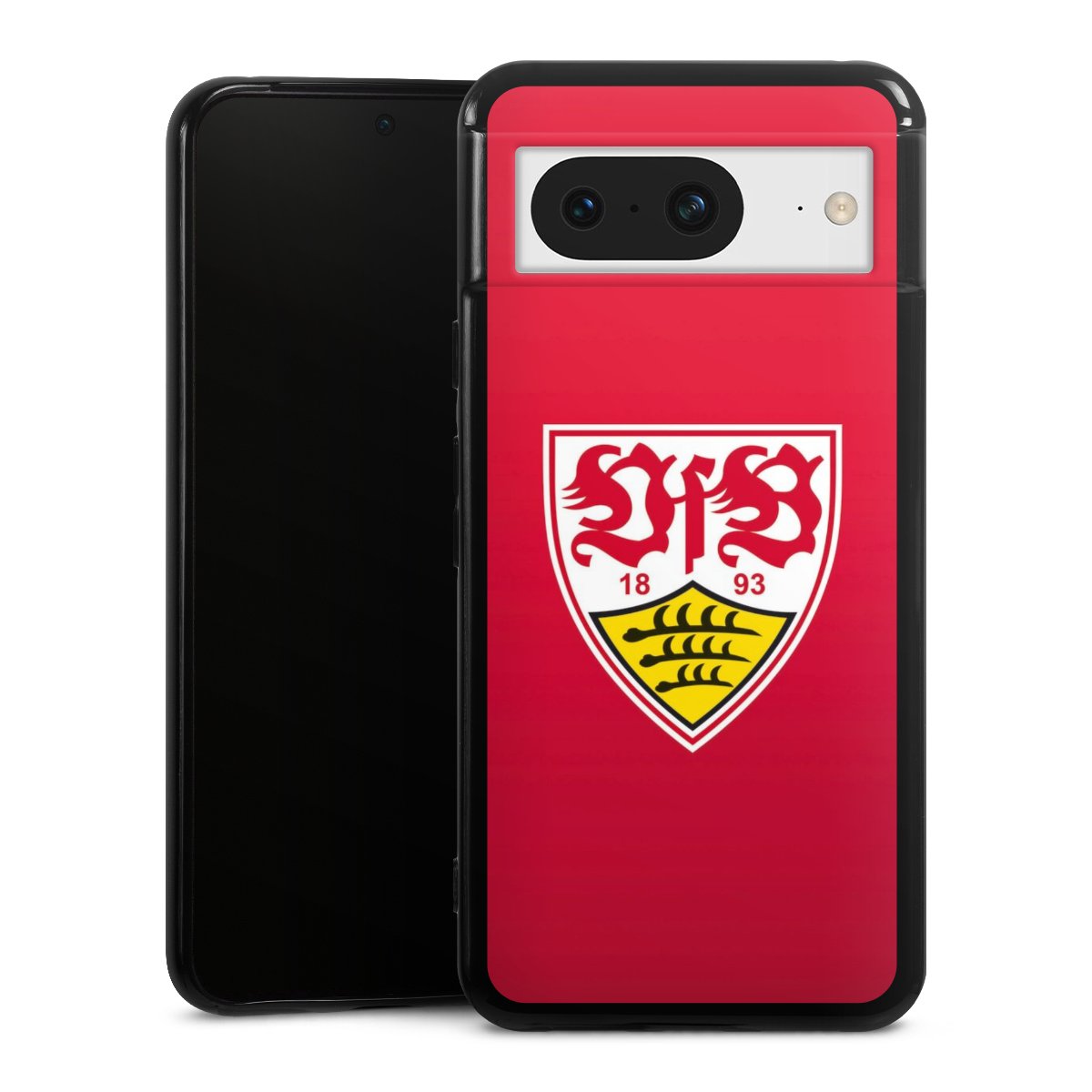 Google Pixel 8 Handy Silikon Hülle Case schwarz Handyhülle Official Licensed Product Vfb Stuttgart