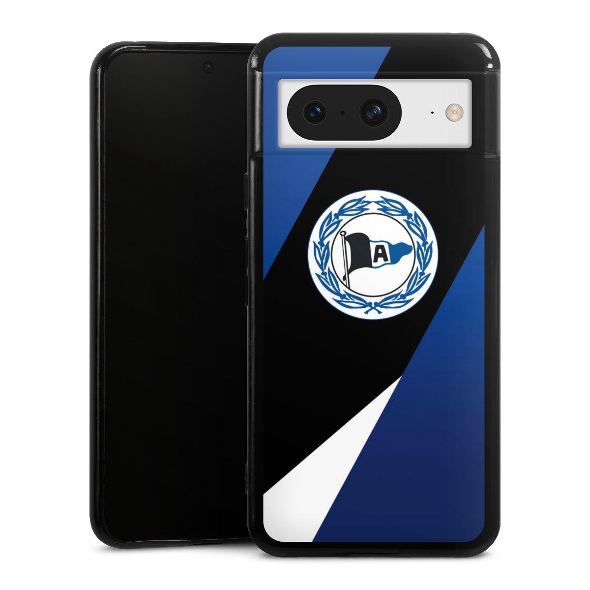 Google Pixel 8 Handy Silikon Hülle Case schwarz Handyhülle Official Licensed Product Arminia Bielefeld Dsc