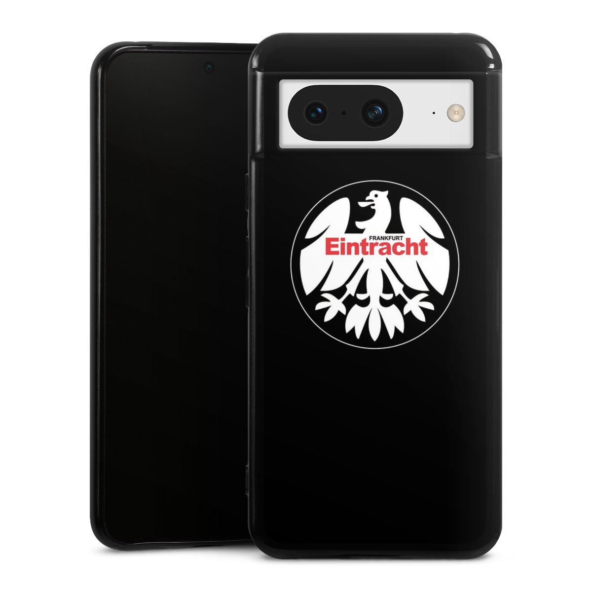 Google Pixel 8 Handy Silikon Hülle Case schwarz Handyhülle Official Licensed Product Eintracht Frankfurt Sge